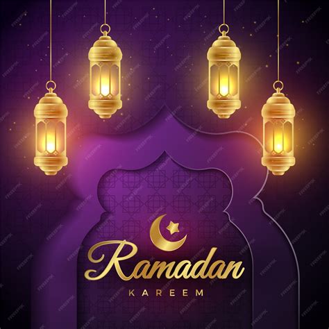 Free Vector Realistic Ramadan Banners