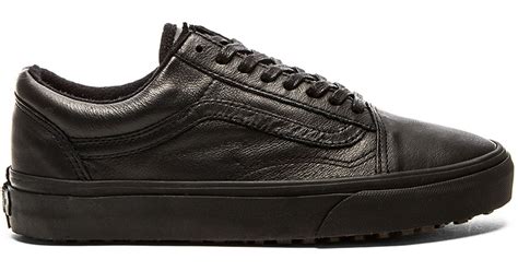 Vans Old Skool Mte Leather Sneakers In Black For Men Lyst