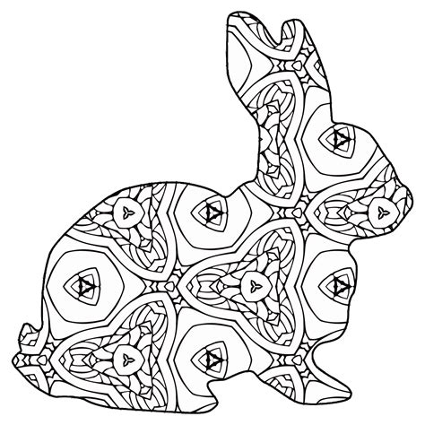 Color the picture with geometric shapes. 30 Free Coloring Pages /// A Geometric Animal Coloring ...