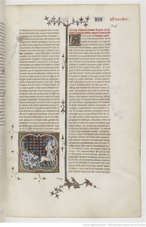 Grandes Chroniques De France Fol 256r 1375 1380 Henri Du Trévou And Raoulet Dorléans Medieval