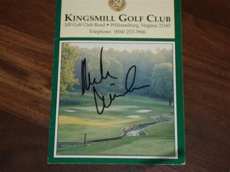 Mark Wiebe Winner Signed Kings Mill Golf Club Scorecard Ebay