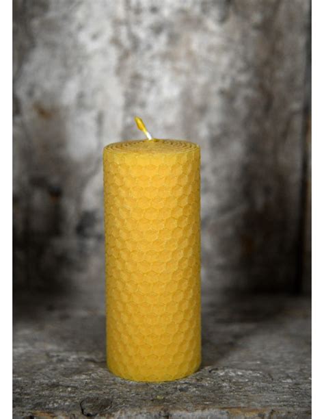 Beeswax Pillar Candle 6 Hours 10x4 Cm ⚔️ Medieval Shop