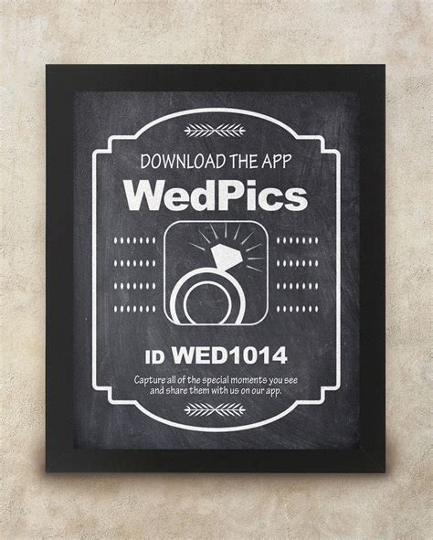 The service allows you to take a photo from your web camera online, apply effects and save it to your computer. WedPics Chalkboard Style Custom 8x10 Wedding Photo Sign