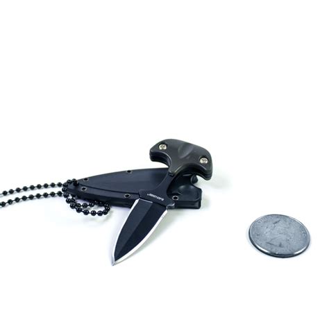 Mini Push Dagger Neck Knife Tiny Full Tang Dagger Hidden Blade