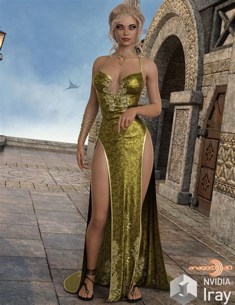 VERSUS DForce Premiere Dress For Genesis 8 Females 3D Figure Assets