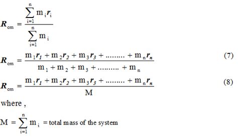 Center Of Mass Its Definition Center Of Mass Formula Solve Problems