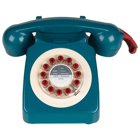 Wild And Wolf 746 1960s Corded Telephone Petrol