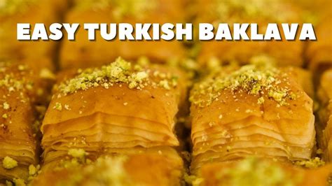 How To Make Easy Baklava At Home Traditional Turkish Baklava With