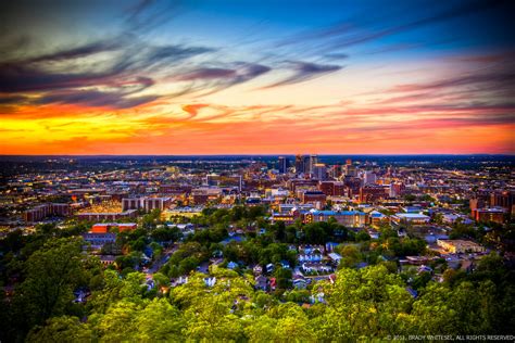 Birmingham Alabama Skyline At Sunset Downtown Birmingham Flickr
