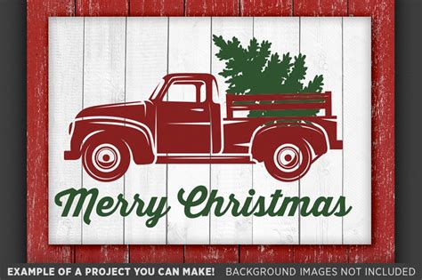 Merry Christmas Red Truck Svg Red Truck Christmas Tree 077 92507