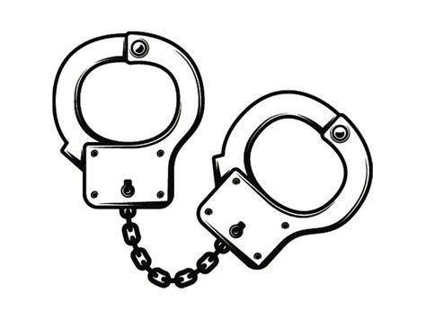 Cop Handcuffs Coloring Pages Coloring Pages