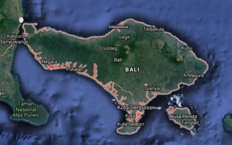 5 Peta Bali Gambar Peta Pulau Bali Lengkap Terbaru