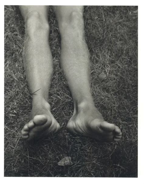 1990 BRUCE WEBER Nude Male Model Lower Legs Feet Study Art Photo