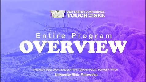 Overview God Blessed The Easter Bible Conference 2022 Touch Me And