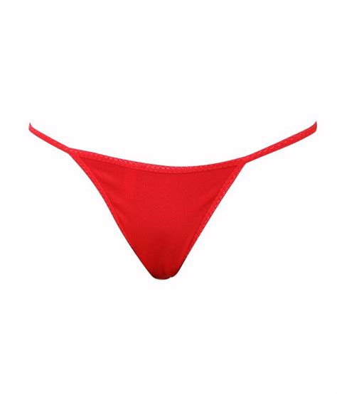 Buy Satin Red Thong Online At Best Prices In India Snapdeal