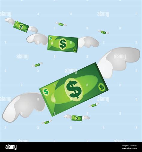 Money Flying Away Stock Vector Images Alamy