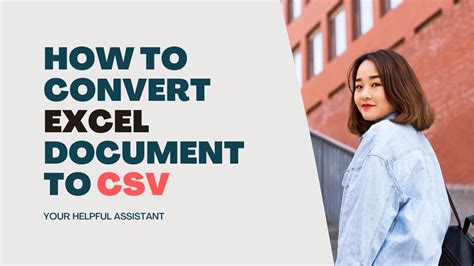 How To Convert Excel Document To Csv File Xlsx To Csv Online Youtube