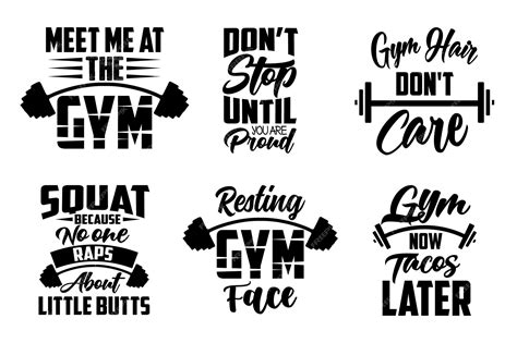 Premium Vector Gym Typography Workout Fitness Motivational