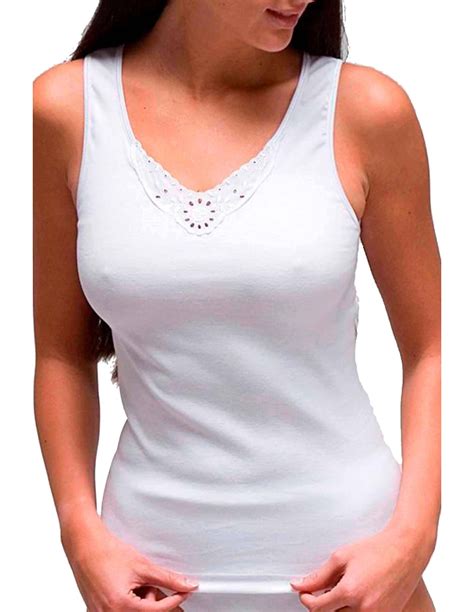Camiseta Mujer Tirante Ancho Algodón 2116 De La Marca Rapife