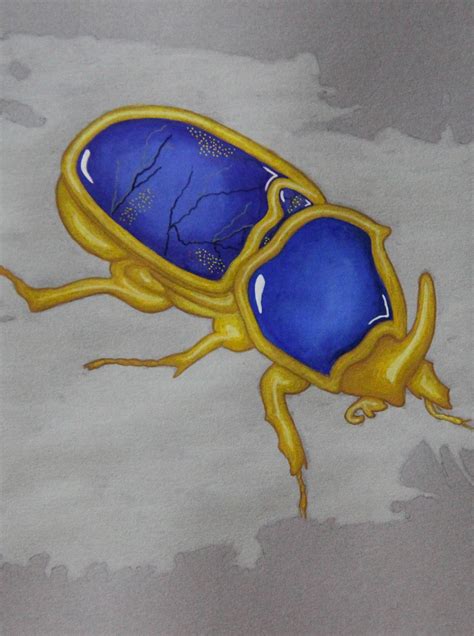 Lapis Lazuli And Blue Sapphire Set Golden Beetle Undercover Toad