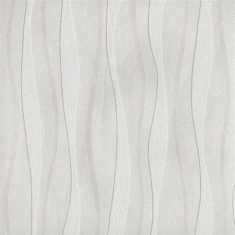 Arthouse Wave White Blown Vinyl Texture Stripe Paintable Wallpaper