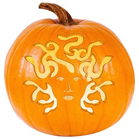 Medusa Pumpkin Stencil Pumpkin Carving Pumpkin Carvings And Holidays