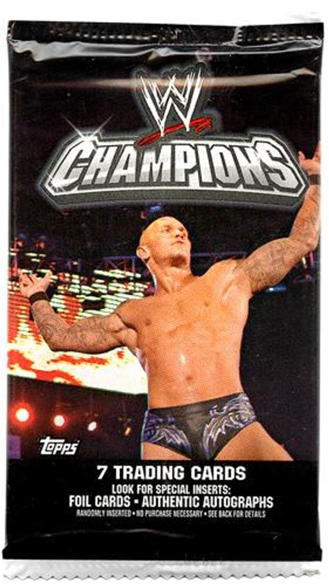 Wwe Wrestling Topps 2011 Champions Trading Card Pack 7 Cards Toywiz