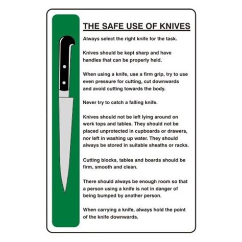 Knife Safety Safety Poster Pinterest Safety Images