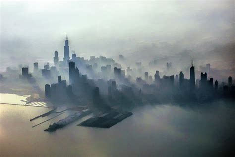 Chicago Skyline Clouds Painting By Christopher Arndt Pixels