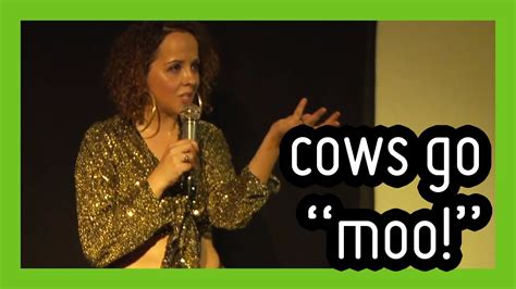 Cows Moo In Different Accents Funny Stand Up Comedy By Luisa Omielan Comcomedy Youtube