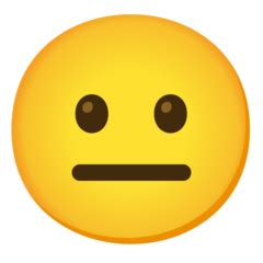 Emoji emoticon straight face png image. Neutral Face Emoji