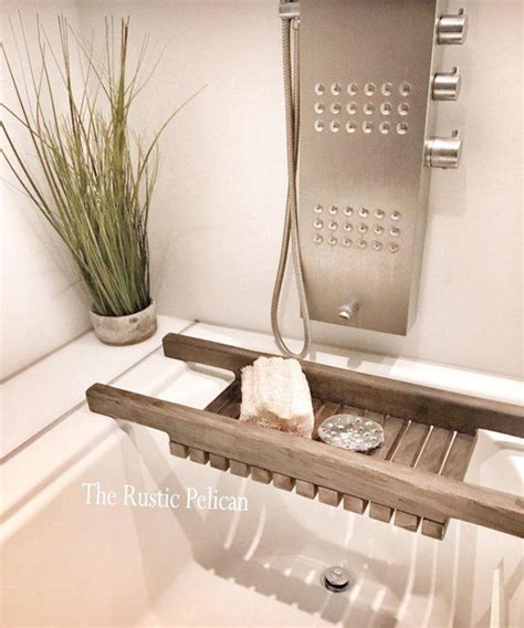 More than 63 bathtub caddy at pleasant prices up to 141 usd fast and free worldwide shipping! FREE SHIPPING! Bath Tray, Shower Caddy, Rustic Bathtub ...