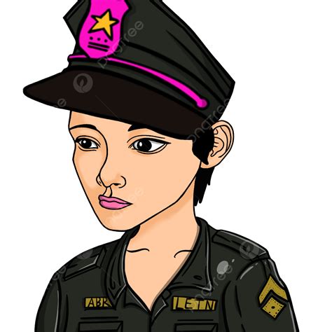 Clipart Military Series Cartoon Military Woman Png Transparent