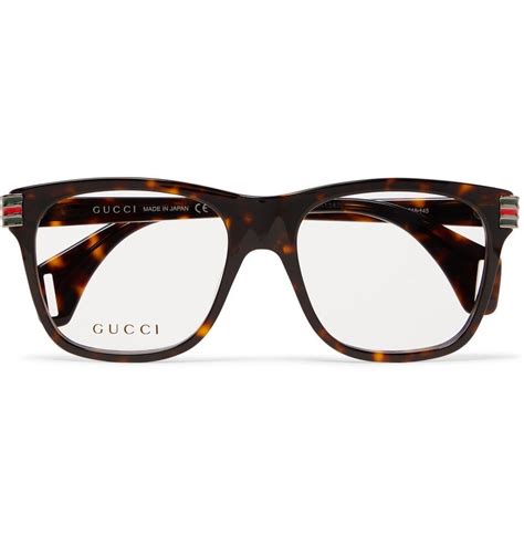 gucci square frame tortoiseshell acetate optical glasses tortoiseshell gucci