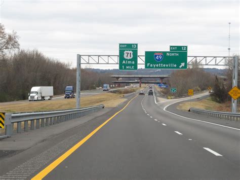 Arkansas Interstate 40 Eastbound Cross Country Roads