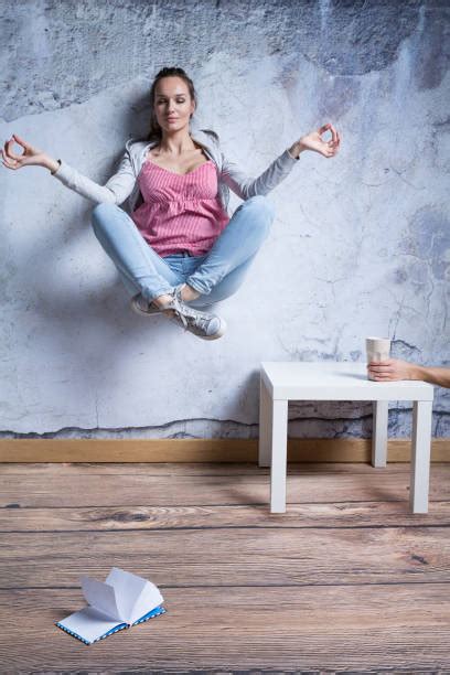 Levitating Woman Laptop Stock Photos Pictures And Royalty Free Images