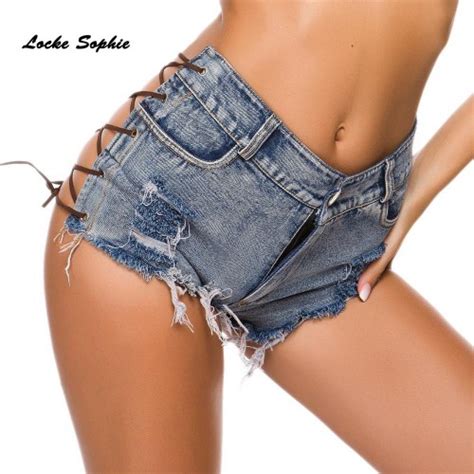 High Waist Sexy Women S Jeans Denim Shorts 2019 Summer Denim Cotton Splicing Hole Ladies Skinny