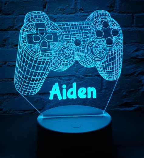 Personalised Led Playstation Ps4 Ps5 Controller Gaming Light Etsy Uk