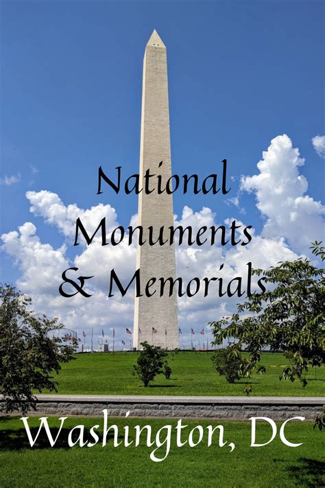 National Monuments Memorials One Road At A Time