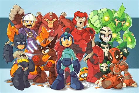 Mega Man Series Fan Art By Red J