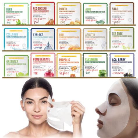 14pcs Korean Facial Skin Care Mask Sheet Moisture Essence Face Pack