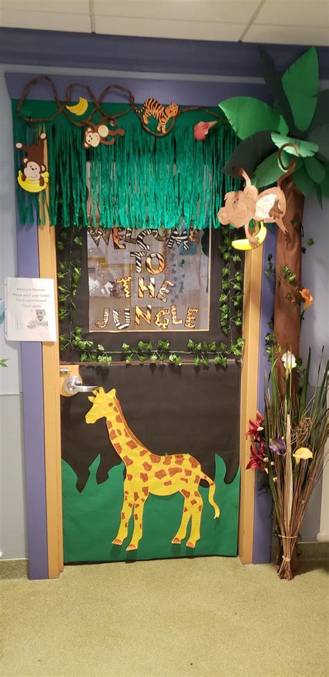 Jungle Classroom Door Preschool Classroom Decor Classroom Themes