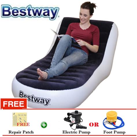 Promotion 75064 Bestway Inflatable Relaxing Air Sofa Seat Chair Foot