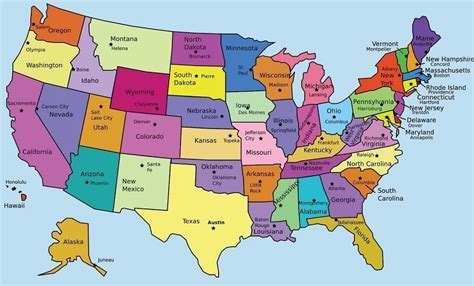 Conheça O Mapa Dos Estados Unidos Morar E Viajar