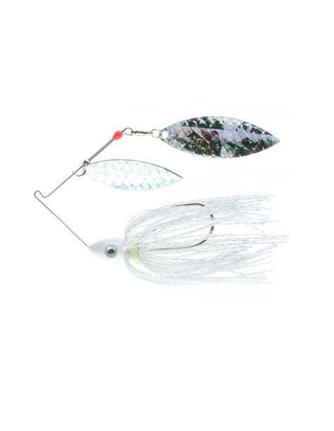 Pulsator Shattered Glass Spinnerbait Silver Flake Shad Nichols Lures