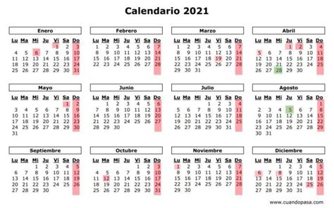 1️⃣ los mejores calendarios 2021 para imprimir gratis. Pocos puentes en 2021 pero posible "acueducto" a ...