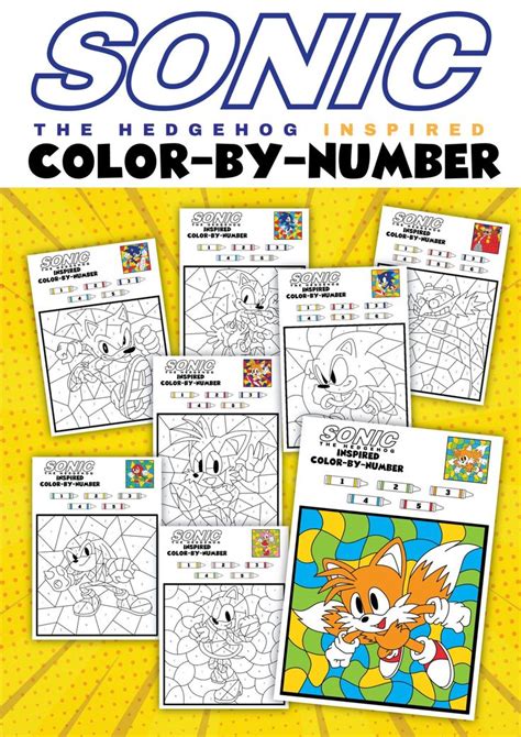 Sonic The Hedgehog Color By Number
