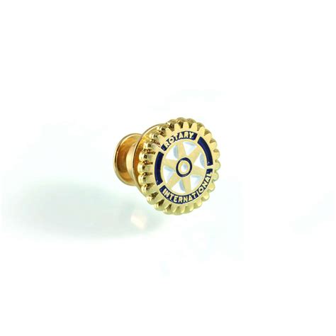 Rotary International Logo Pin Anstecker Gold Ifmr Shop