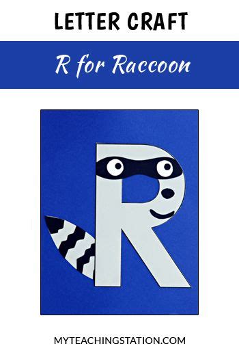Letter R Craft Raccoon Letter R Crafts Preschool Letter Crafts