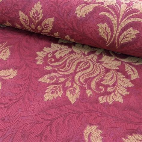 Sample Grandeco Venice Small Damask Textured Embossed Blown Vinyl